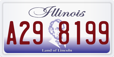 IL license plate A298199