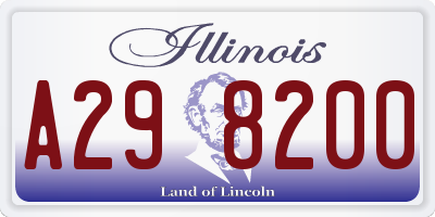 IL license plate A298200