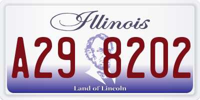 IL license plate A298202