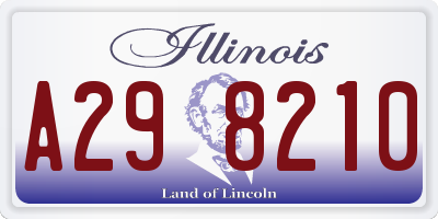IL license plate A298210