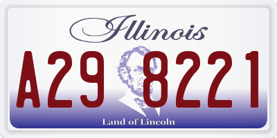 IL license plate A298221