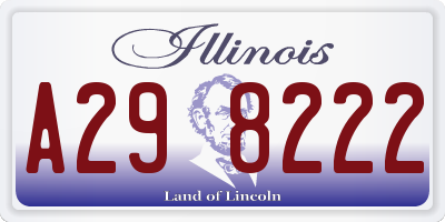 IL license plate A298222