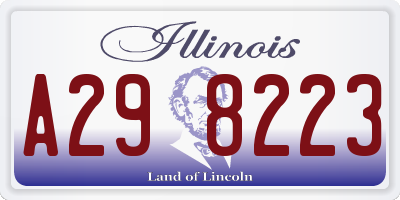 IL license plate A298223