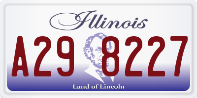 IL license plate A298227
