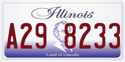 IL license plate A298233