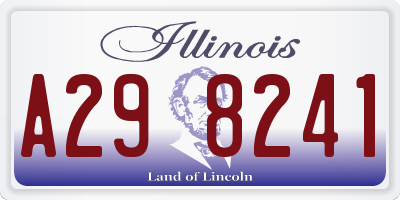 IL license plate A298241