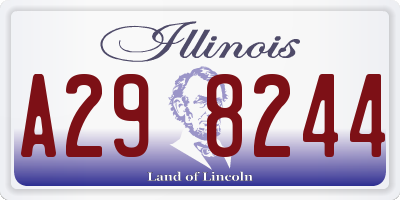 IL license plate A298244