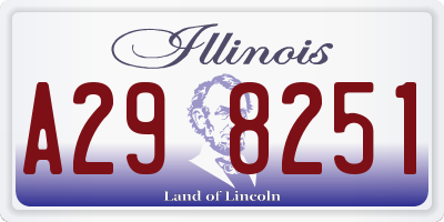 IL license plate A298251