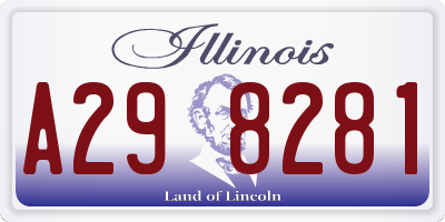 IL license plate A298281