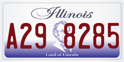 IL license plate A298285