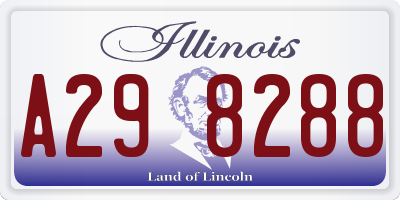 IL license plate A298288