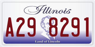 IL license plate A298291