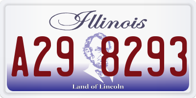 IL license plate A298293