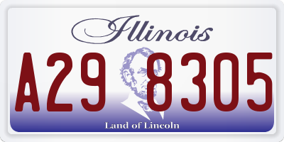 IL license plate A298305
