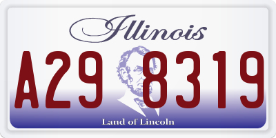 IL license plate A298319