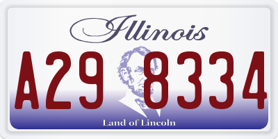IL license plate A298334