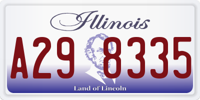 IL license plate A298335