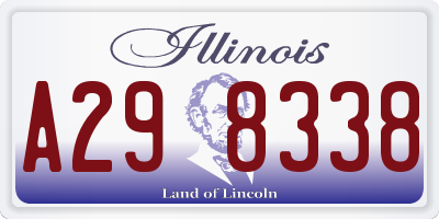 IL license plate A298338