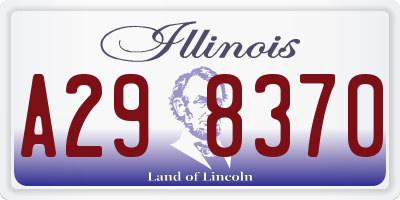 IL license plate A298370