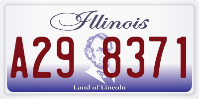 IL license plate A298371