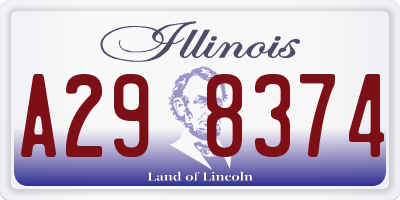IL license plate A298374