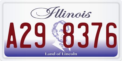 IL license plate A298376