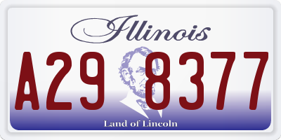 IL license plate A298377