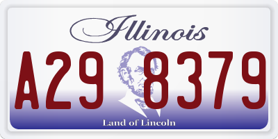 IL license plate A298379