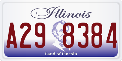 IL license plate A298384