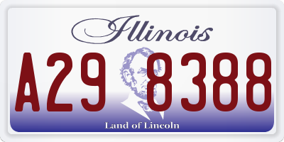 IL license plate A298388