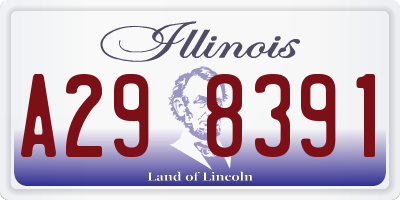 IL license plate A298391