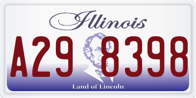 IL license plate A298398