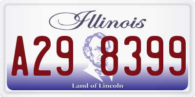 IL license plate A298399