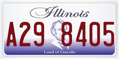 IL license plate A298405