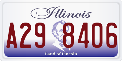 IL license plate A298406