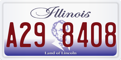 IL license plate A298408