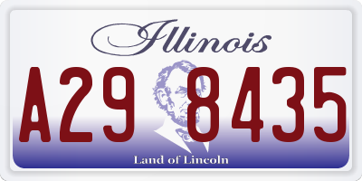 IL license plate A298435