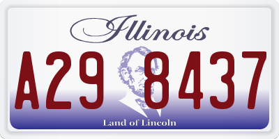 IL license plate A298437