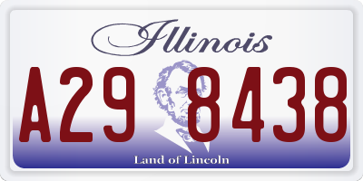 IL license plate A298438