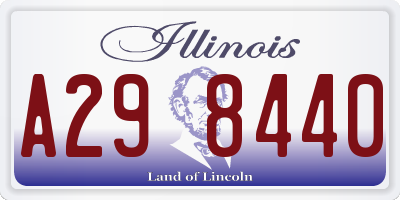 IL license plate A298440