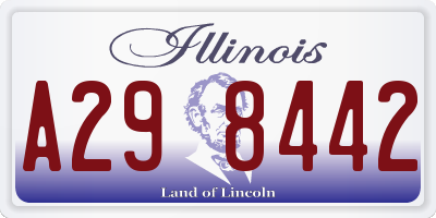 IL license plate A298442