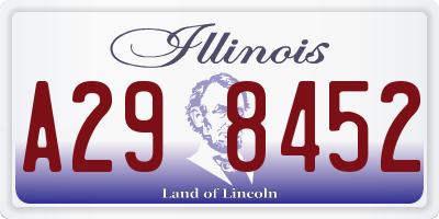 IL license plate A298452