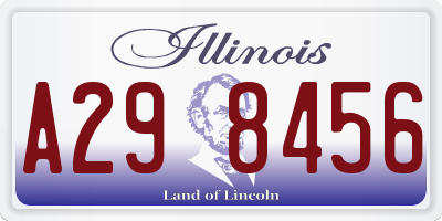 IL license plate A298456