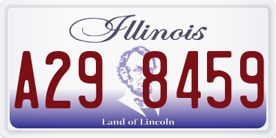 IL license plate A298459