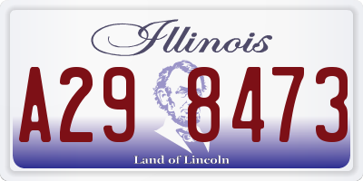 IL license plate A298473