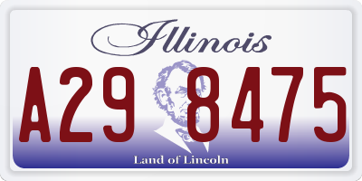 IL license plate A298475