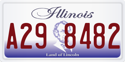 IL license plate A298482