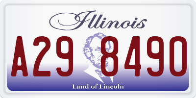 IL license plate A298490