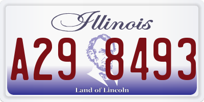 IL license plate A298493