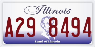 IL license plate A298494